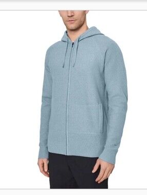 (Ew)  Modern Ambition Men's Zip-Front Hooded Cardigan